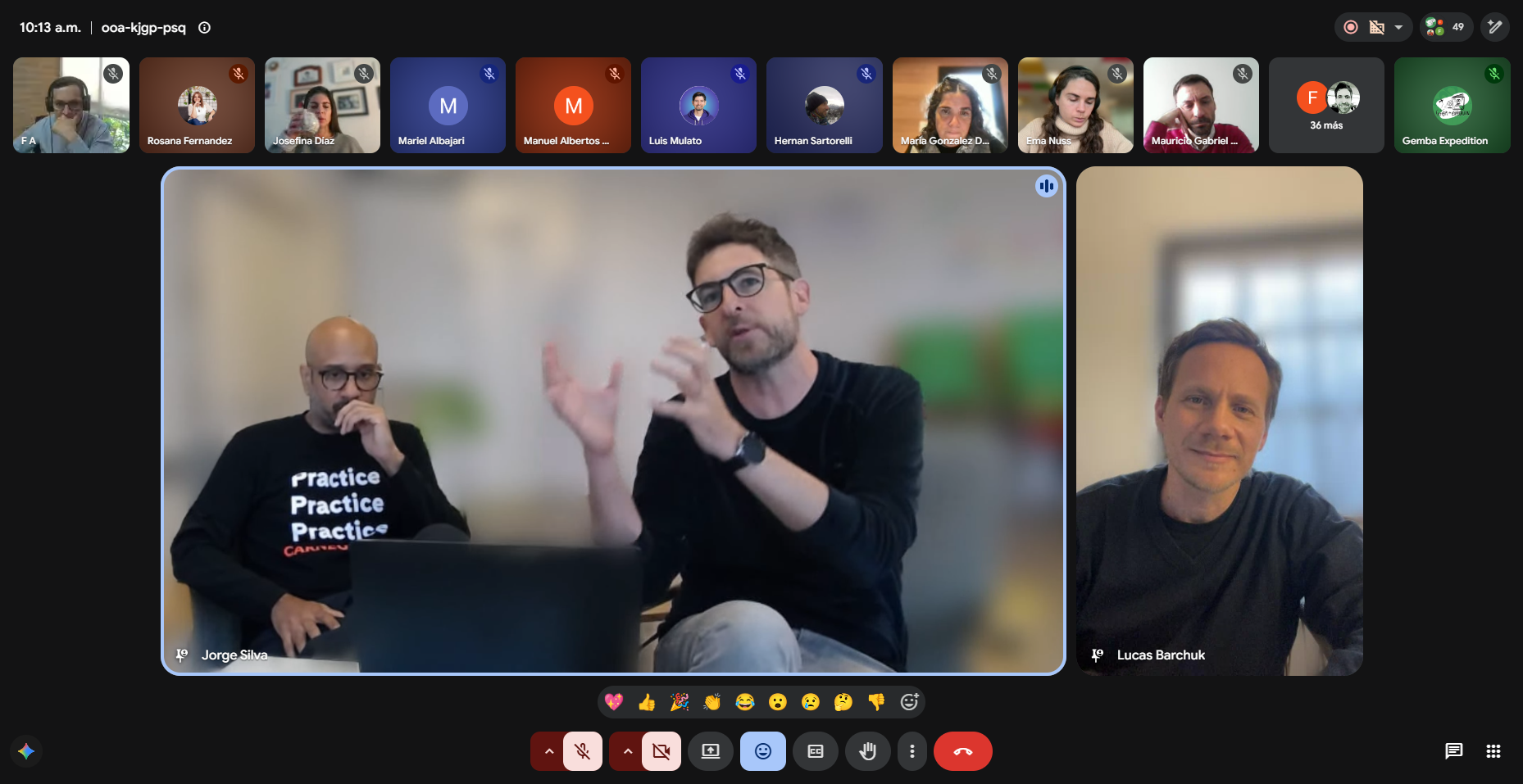 Participación del público durante el webinar