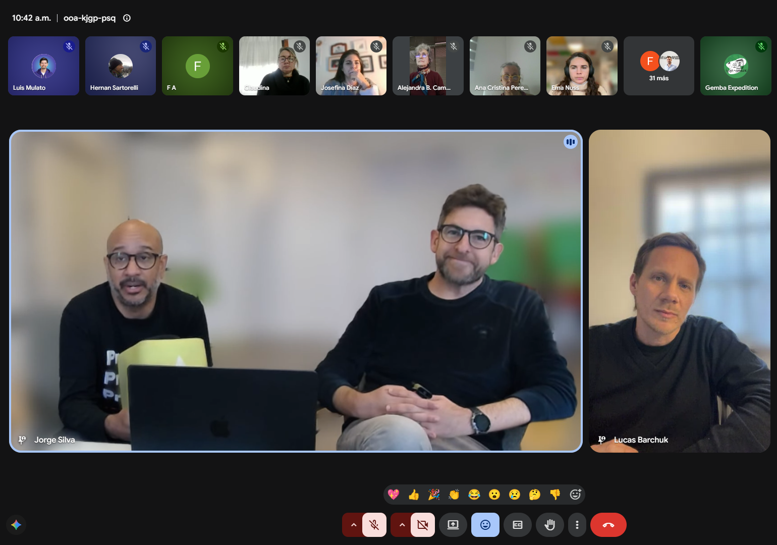 Captura o foto del webinar Gemba sobre burocracia y jerarquía