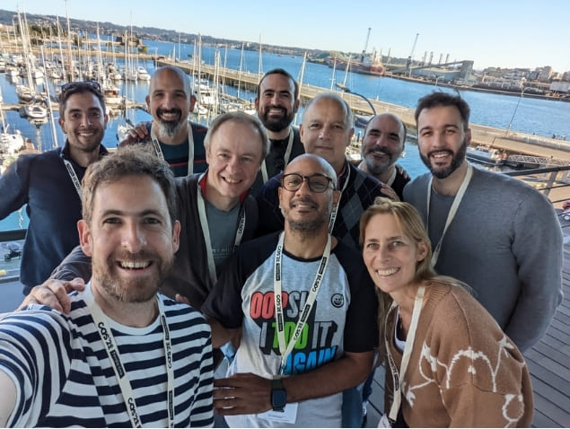 Directivos de Galicia durante una experiencia internacional de Gemba